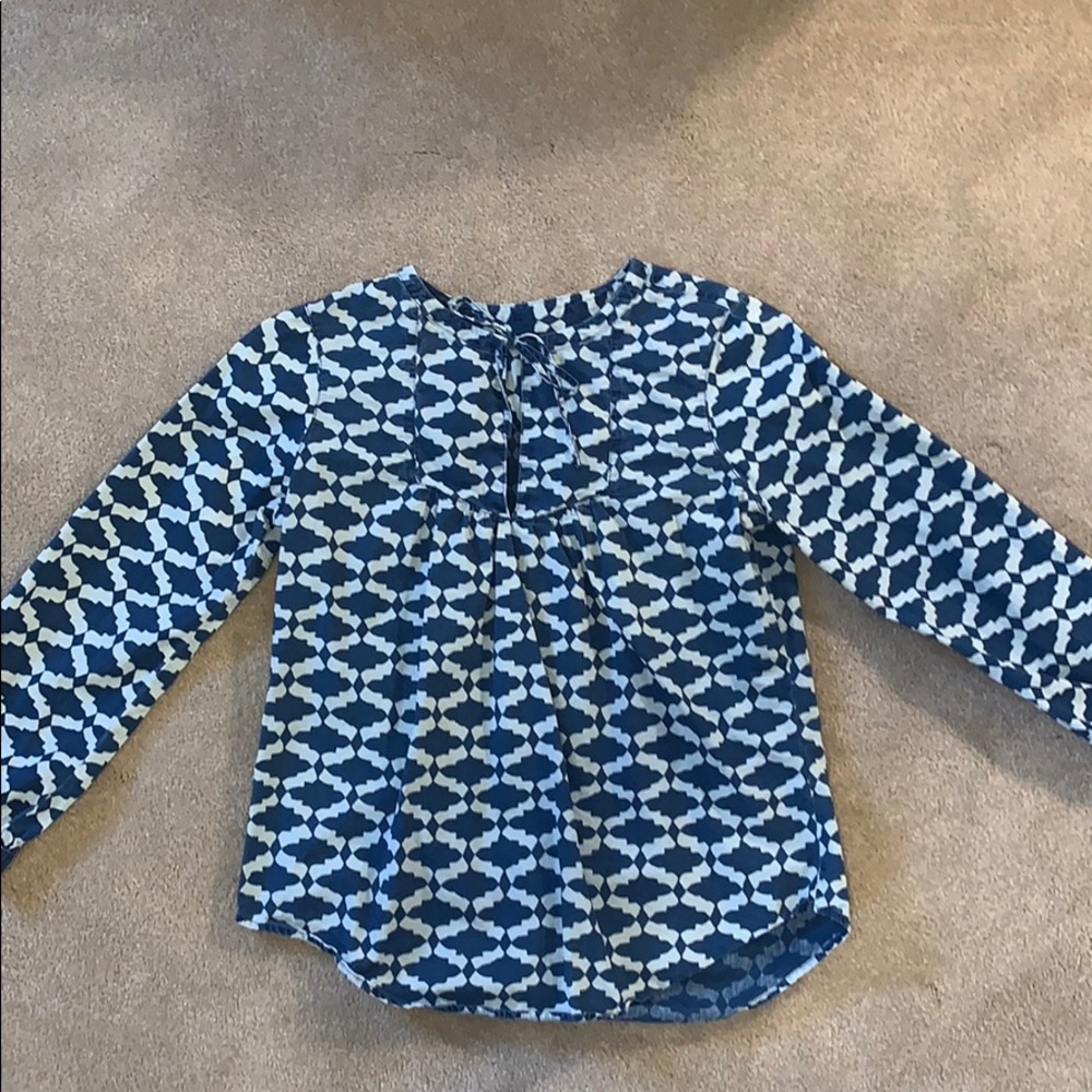 J. Crew Popover Abstract Print